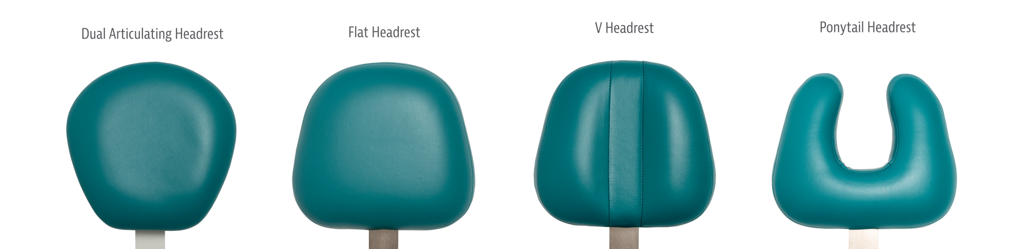 DCI orthodontic chair headrest styles